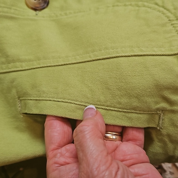 First Issue A Liz Claiborne Co Stretch Fitted Button-Up Soft Denim Jacket - Picture 2 of 10